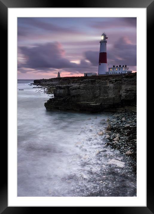 Portland Bill All Lit Up Framed Mounted Print by Chris Frost
