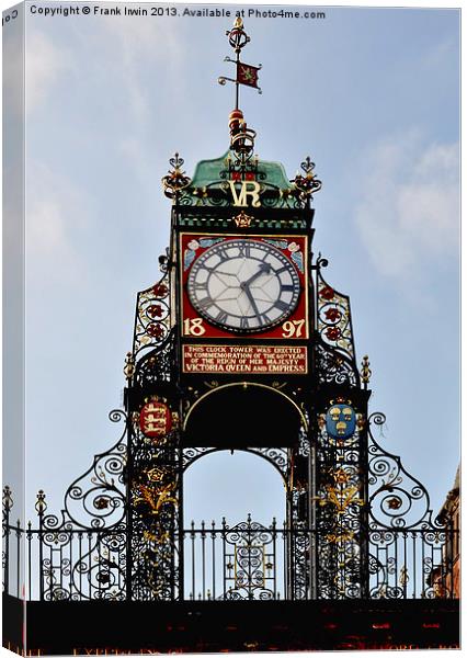 Eastgate (Chester) Clock Canvas Print by Frank Irwin