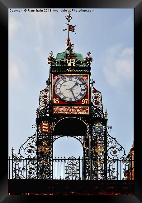 Eastgate (Chester) Clock Framed Print by Frank Irwin