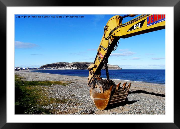 JCB at rest after a days work Framed Mounted Print by Frank Irwin