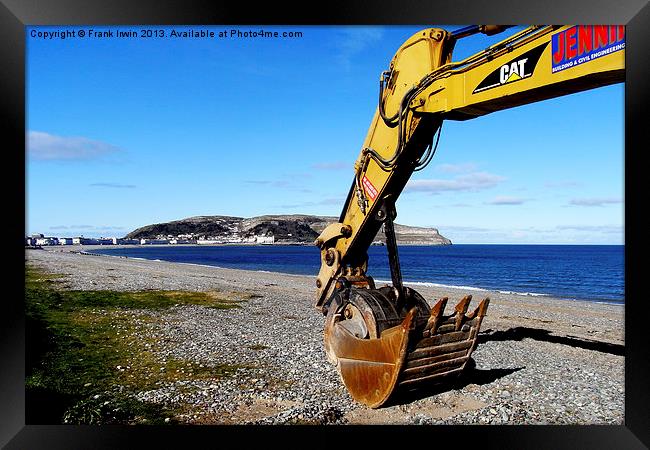 JCB at rest after a days work Framed Print by Frank Irwin