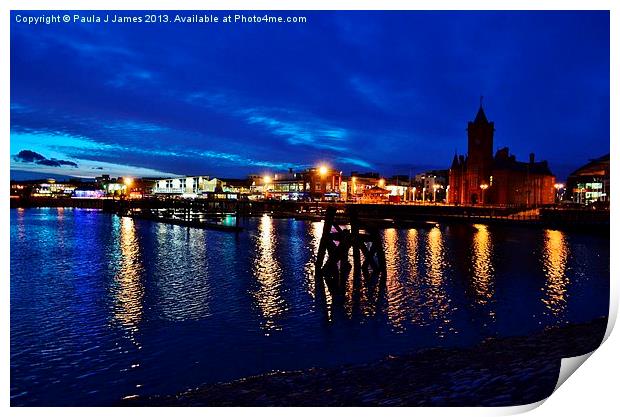 Cardiff Bay Print by Paula J James