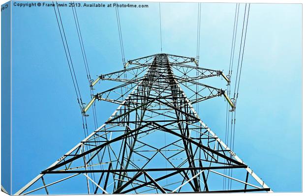 A mighty pylon from below Canvas Print by Frank Irwin