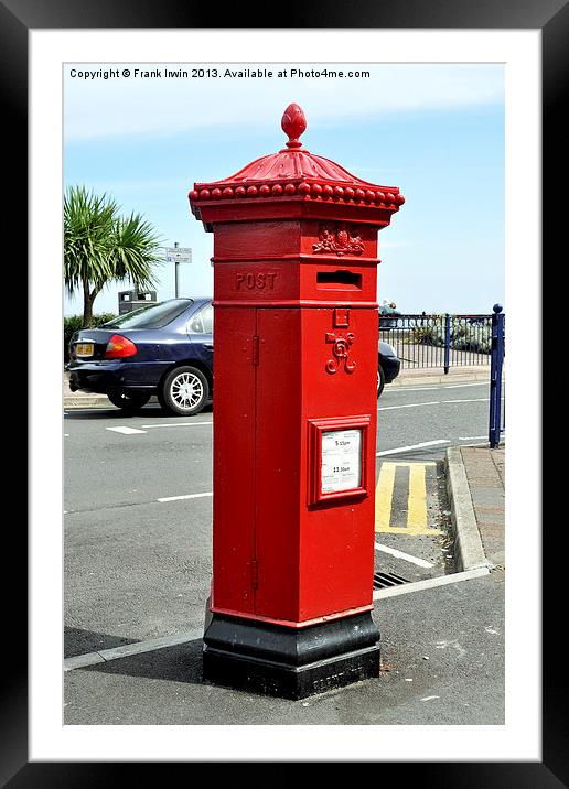 Victorian Letter (Pillar) Box Framed Mounted Print by Frank Irwin