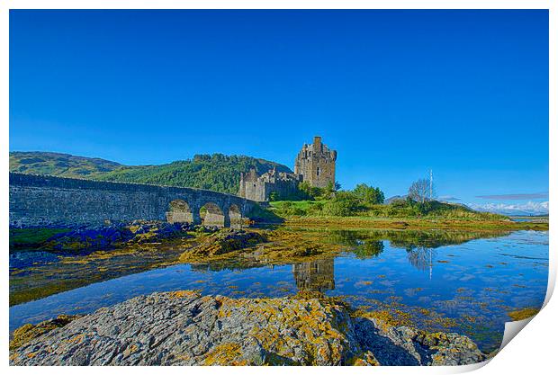 Eilean Donan Reflections Print by Chris Thaxter