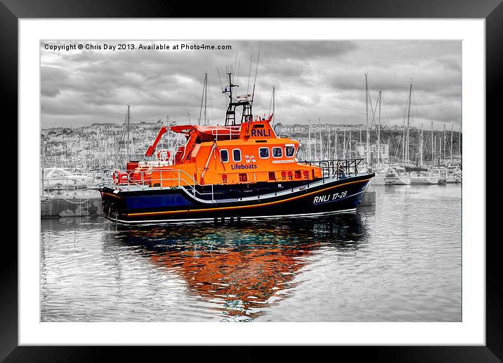 RNLB 17-28 Framed Mounted Print by Chris Day