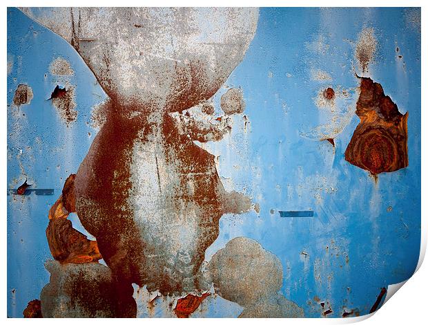 rusty door abstract Print by Jo Beerens