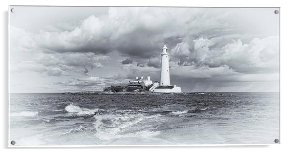 St Mary’s Lighthouse Acrylic by David Pringle