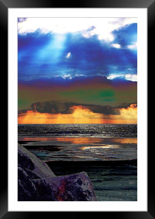 Sunburst Framed Mounted Print by Pete Moyes
