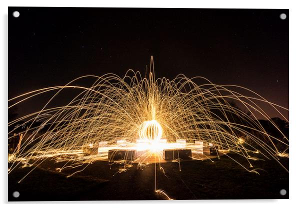Stardisc Fireball Acrylic by James Grant