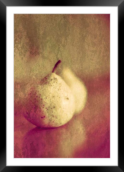 Two Pears Or One Pair Framed Mounted Print by Anne Macdonald