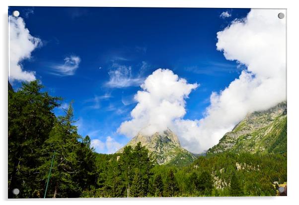 Mysterious Mountain Cloud Acrylic by Chris Wooldridge
