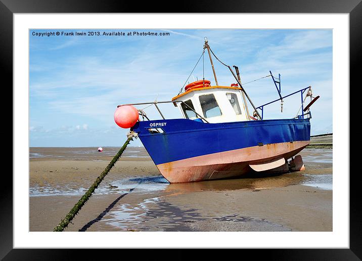 Waiting for the incoming tide Framed Mounted Print by Frank Irwin