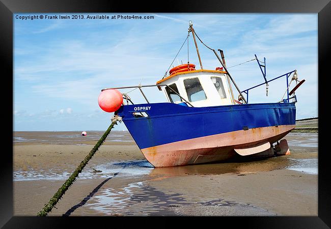 Waiting for the incoming tide Framed Print by Frank Irwin