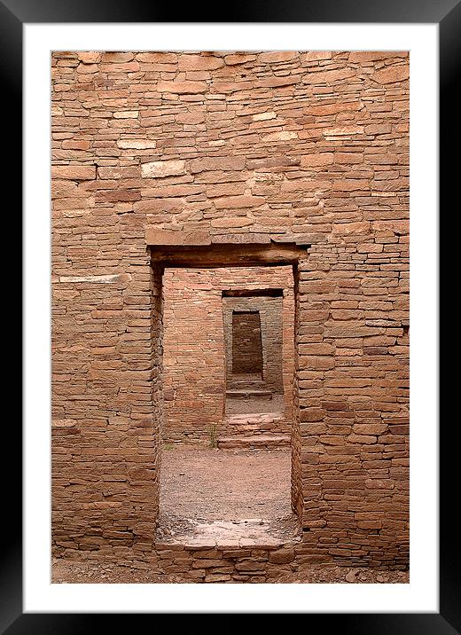 Chaco Canyon Framed Mounted Print by Steven Ralser