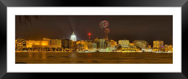 Madison New Years Eve Framed Mounted Print by Steven Ralser