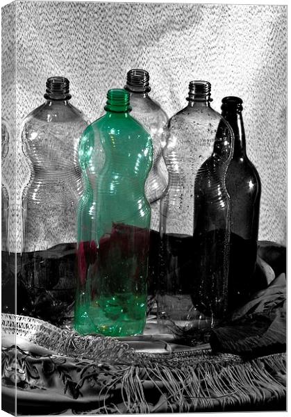 Bottles 1 Canvas Print by Jose Manuel Espigares Garc