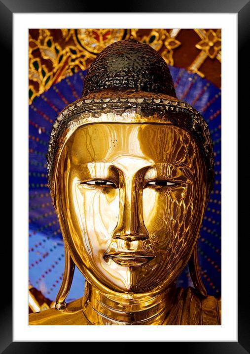 Buddha Framed Mounted Print by Perry Johnson