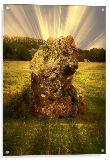 Ancient Stones. - Stanton Drew. Acrylic by Heather Goodwin