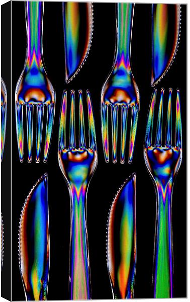 Forks and knives Canvas Print by Steve Purnell