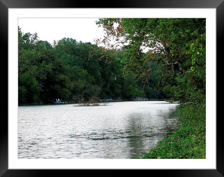 Up the River Framed Mounted Print by Pics by Jody Adams
