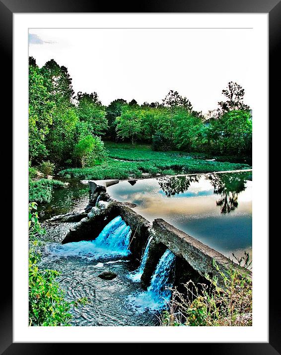 Finley River4 Framed Mounted Print by Pics by Jody Adams