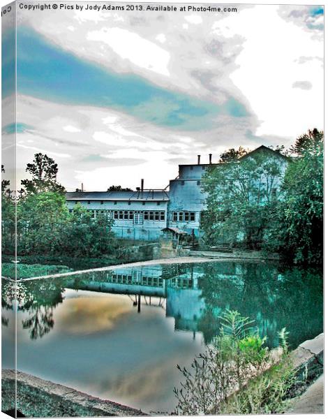 Bright Clouds over the Mill Canvas Print by Pics by Jody Adams