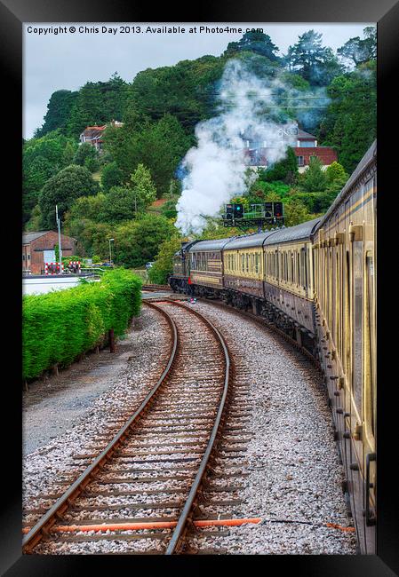 Paignton to Dartmouth Railway Framed Print by Chris Day