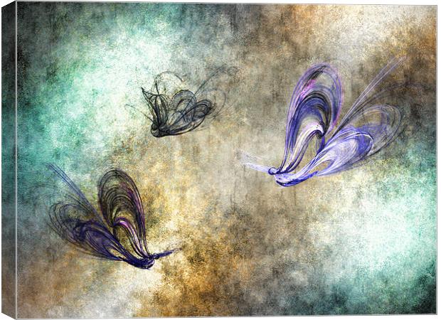Flight of the butterfly Canvas Print by Sharon Lisa Clarke