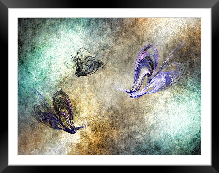 Flight of the butterfly Framed Mounted Print by Sharon Lisa Clarke