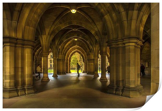 The Cloisters at Glasgow University Print by Tylie Duff Photo Art