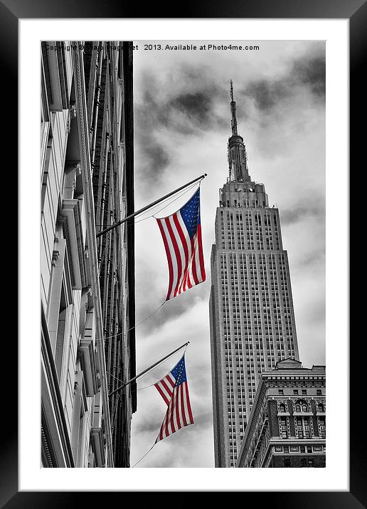 Macys & Empire State Building Framed Mounted Print by Sharpimage NET