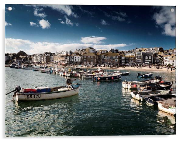 St.Ives, Cornwall Sea View Acrylic by Adam Payne