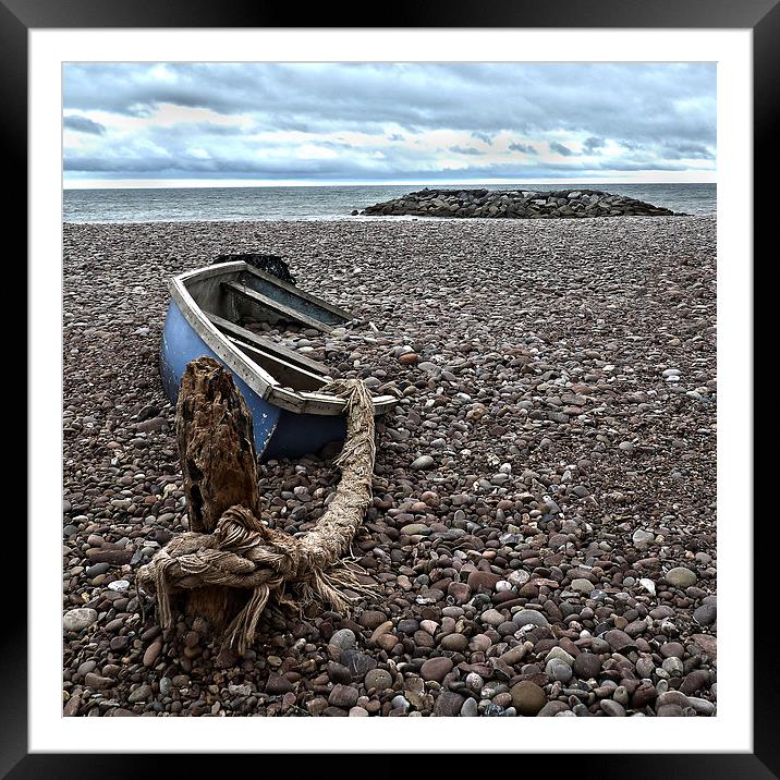 Abandoned Fishing Boat Framed Mounted Print by Adam Payne