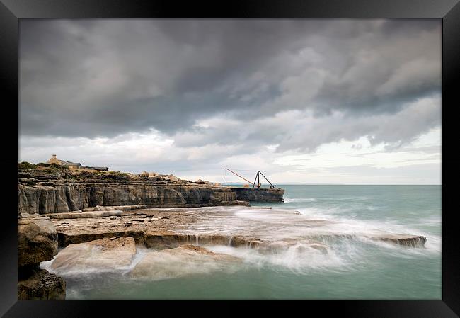 Storms at Portland Bill Framed Print by Chris Frost