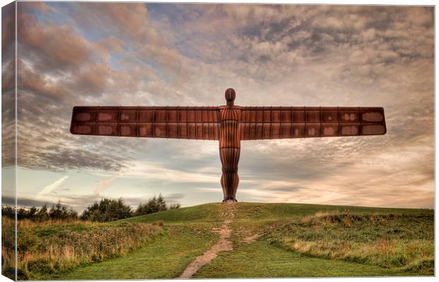 HDR Angel of the North Canvas Print by Ray Pritchard