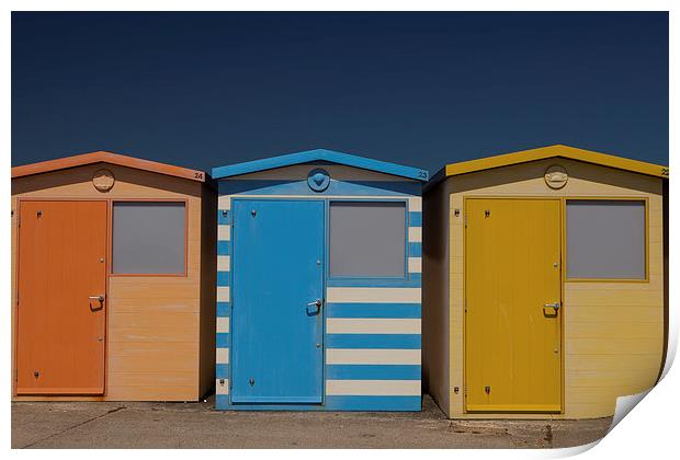 Bath houses Print by Thomas Schaeffer