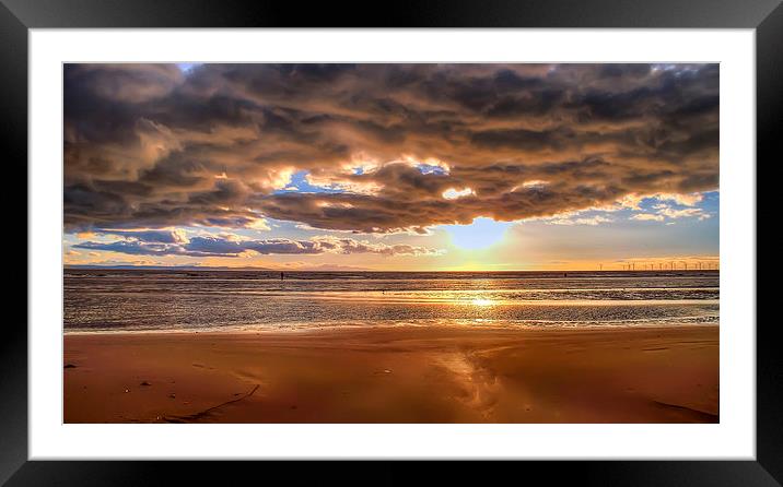 The clouds cant stop the sunset Framed Mounted Print by Paul Madden