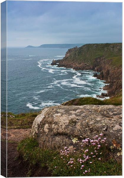 Lands End, Cornwall Canvas Print by Graham Custance