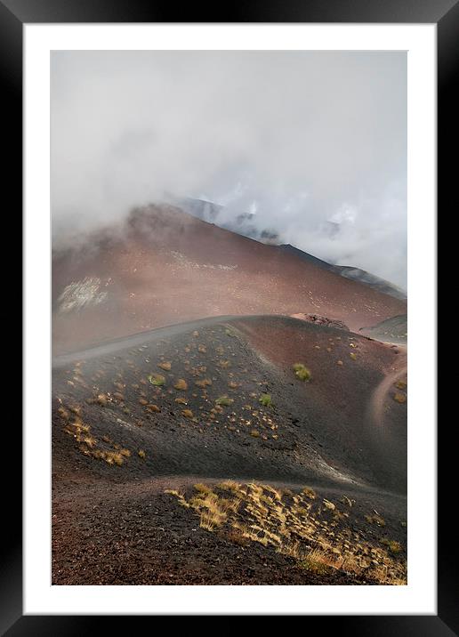 Mount Etna Framed Mounted Print by David Tinsley