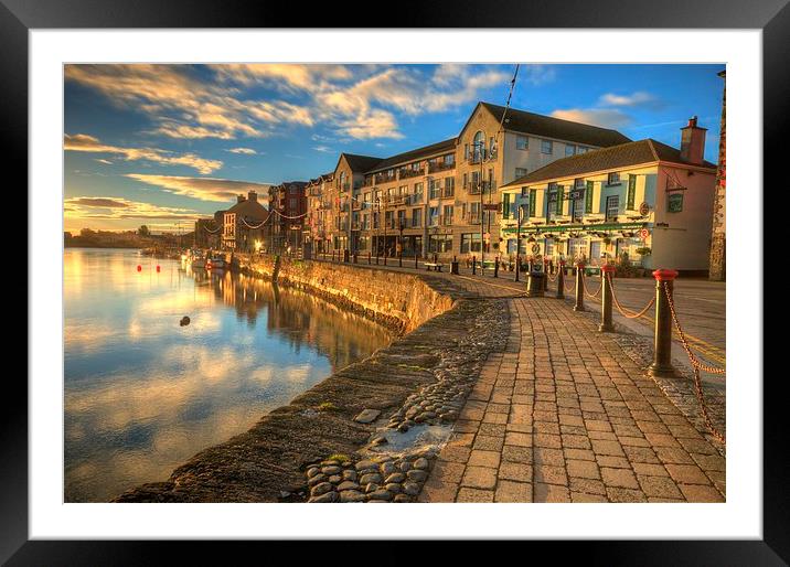 Dungarvan Harbour Ireland Framed Mounted Print by Leighton Collins