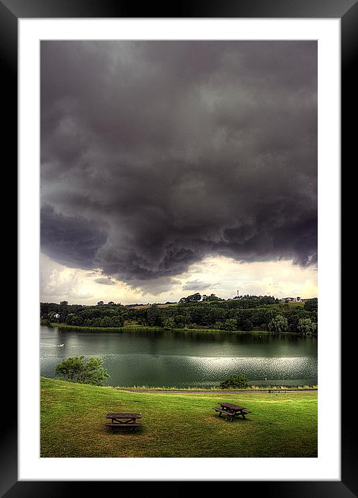 Just before the Storm Framed Mounted Print by Tom Gomez