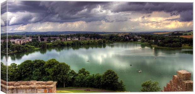 Storm Clouds over Linlithgow Loch Canvas Print by Tom Gomez