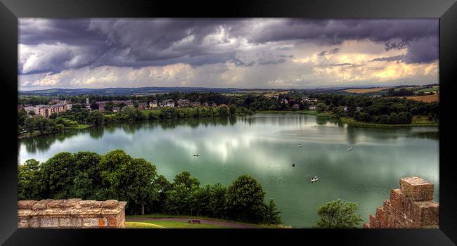 Storm Clouds over Linlithgow Loch Framed Print by Tom Gomez