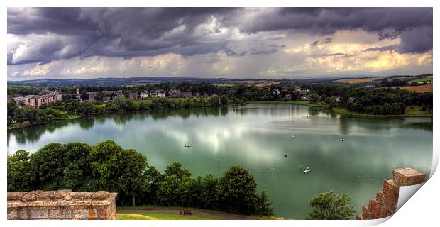 Storm Clouds over Linlithgow Loch Print by Tom Gomez
