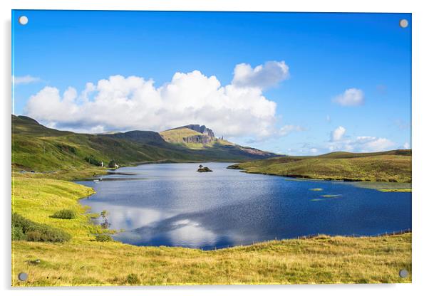 Loch Fada to the Storr 2 Acrylic by Chris Thaxter