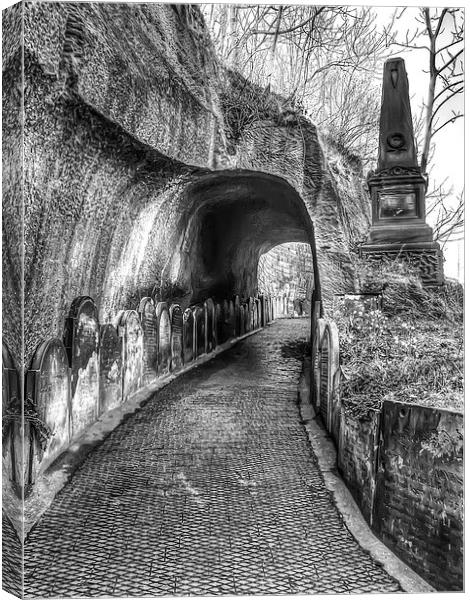 Spooky tunnel Canvas Print by Paul Madden