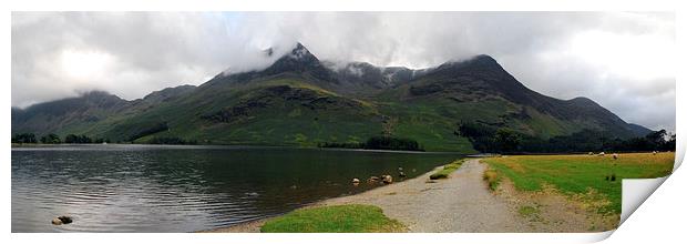 Buttermere panorama Print by eric carpenter