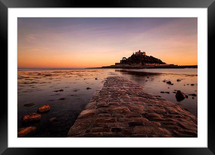 St.Michaels Mount Framed Mounted Print by Stuart Gennery