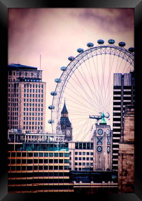 London Skyline. Framed Print by Becky Dix